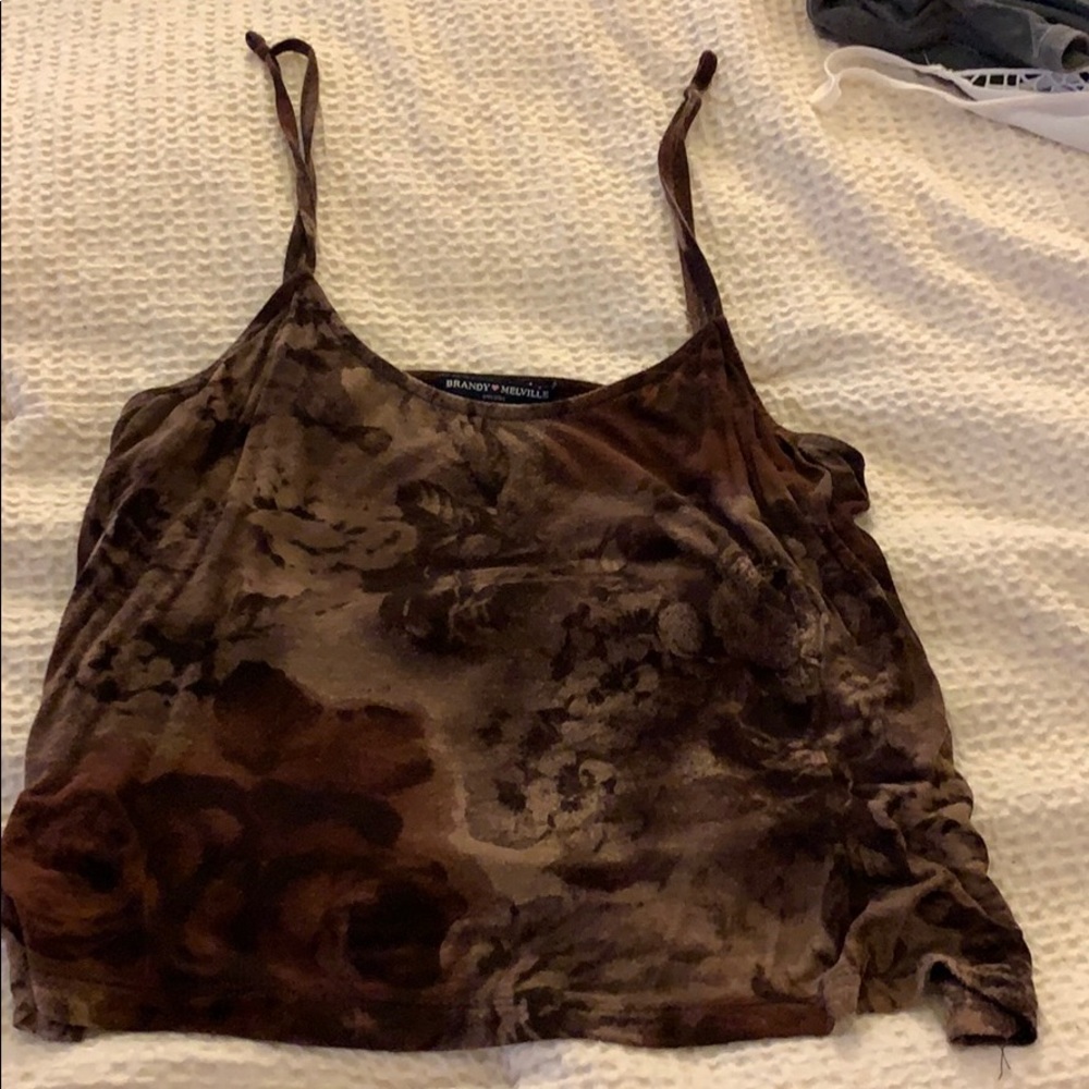 Brown floral tanktop